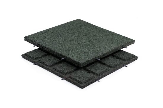 Guminės plytelės 500 x 500 x 20 mm žalios spalvos